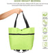 wekunro 2 1 in Foldable Shopping Cart - Portable Trolley Bags for Shopping Cart, Grocery Cart on Wheels Foldable