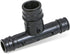 Poly Pex-A Expansion Tee Fitting, 1/2" x 1/2" x 3/4", Plastic Pipe Fitting for Pex-A Tubing