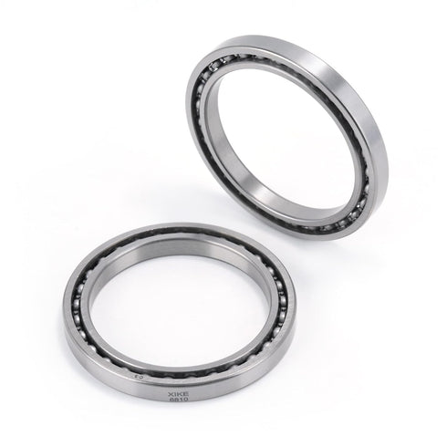 XIKE 2 Pcs 6810 C3 Deep Groove Bearing 50x65x7mm,Chrome Steel Open C3 Clearance Bearing for Industrial Wheels,Pump and Gear Equipment.