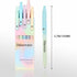 Ddaowanx Gel Pens, 5 Pcs 0.7mm Quick Dry Black Ink, Fine Point Smooth Writing Pens, Cute Office Gifts