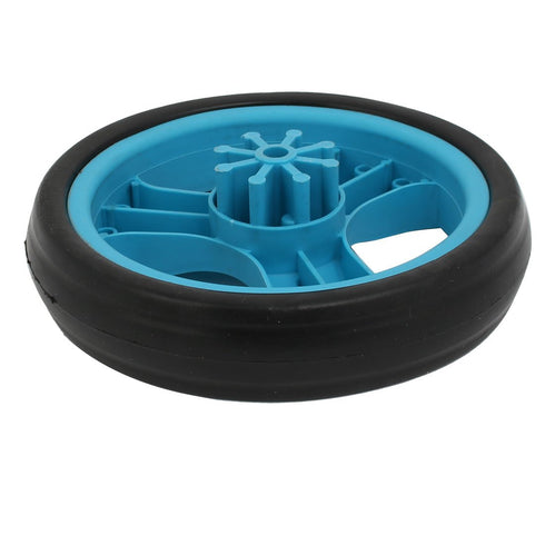 uxcell 2pcs 150mm 6 Inch Dia Plastic Single Wheel Pulley, Rolling Roller Blue 8mmx25mm