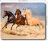 Mouse Pad with Group of Horses Galloping in Sand, Non-Slip Rubber Computer Mousemat