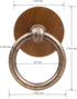 Headsitg 6 Pcs Ring Drawer pulls,Retro Style Bronze Hangin Ring Cabinet Drawer Pull,Zinc Alloy Drawer Knobs,Dresser
