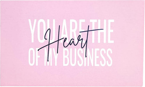 RXBC2011 Package Pack 500 Thank you Cards you are the Heart of my business Cards Insert for online business