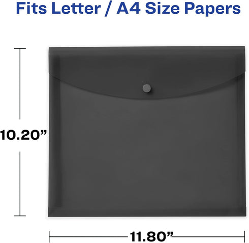 Avery Document Holder Envelope, Holds 450 Letter/A4-Size Sheets, 4-Pack (73556)