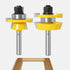 ASNOMY 2Pcs Shaker Rail and Stile Router Bits for Cabinet Door, 1/4