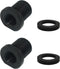 2 Pcs Thread Adapters and Washers, 1/2 * 28-3/4 * 16, Black