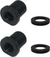 2 Pcs Thread Adapters and Washers, 1/2 * 28-3/4 * 16, Black