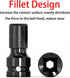 DCA 4PCS 1/2 inch Square Drive to 1/4 inch Hex Female Socket Adapter for Impact Wrench
