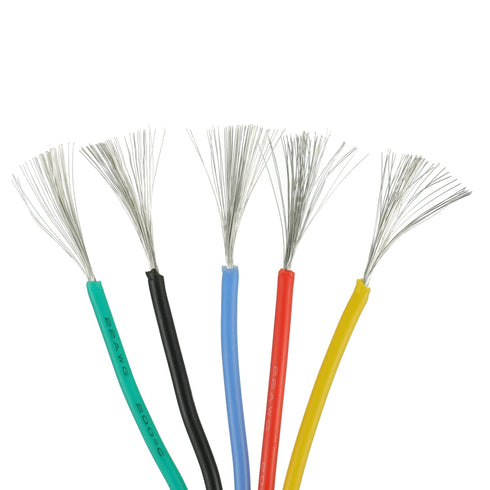 BOJACK 22 300V 20 3mm Stripper(5 19.69Ft 22AWG) AWG Flexible Silicone Wire Electric Wire Hook up Wire Kit Cables