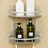 2 Hawsam No Drilling Bathroom Corner Shelves, Aluminum Tier Shower Shelf Caddy Adhesive Storage Basket for Shampoo
