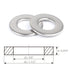 5/8" x 1-1/2" Flat Washer 304 Stainless Steel SAE Washer for Screws Bolts 100PCS