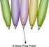Maydahui 12 PCS Colorful Rose Ballpoint Pens - Retractable Flower Pens with Black Ink for School & Office