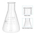 PATIKIL Erlenmeyer Flask - 150ml 5.1oz Narrow Mouth Graduated Borosilicate Glass for Lab Chemistry Study