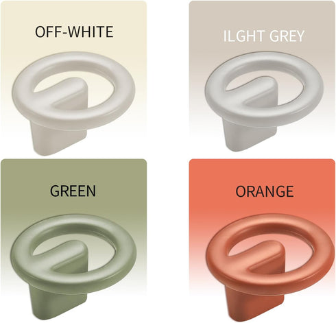 8 pcs Orange Colorful Bedside Table Pull Wardrobe Door, Children's Room Handle