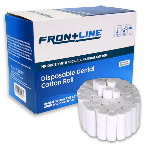 Dental Cotton Rolls 2000 Count | Absorbent Nose Bleed Stoppers and Nose