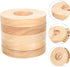 YARNOW Circular Wooden Base for Table Lamp, 5Pcs Round Desk Lamp Stand Replacement DIY Wood Small Lamp Base