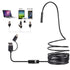 3 in 1 Endoscope Inspection Camera: Digital Semi-Rigid Borescope, Waterproof Black HD Camera, 2m/78.7inch