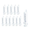 12 Pack 5 ml Luer Slip Syringe without Needle for Liquid Refilling, DIY Crafts, Scientific Labs by Labfil