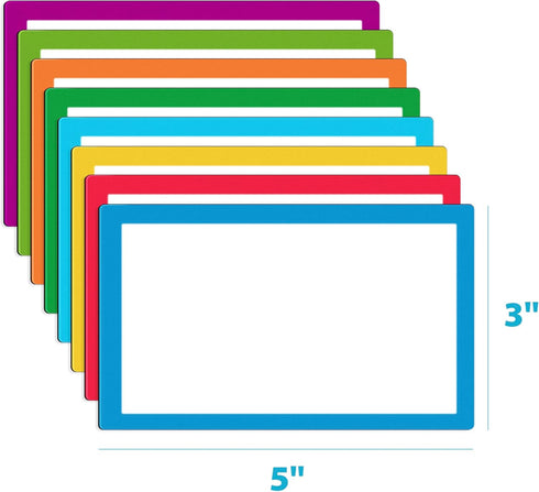 TOTiyea 32 Pack Magnetic Dry Erase Labels - Name Magnets for Whiteboards, 3 x 5 Inches, Back to School
