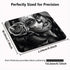Vintage Sugar Skull Girl Image Gaming Mouse Pad, Custom Rectangle, Retro Black Grey White Large