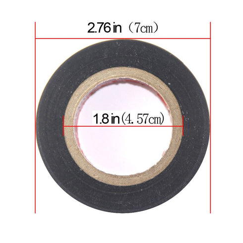 Color Guard Tape 4 Pack, PVC Electrical Glue Tape, 66 Feet, 0.7 Inch Black and White Insulation Tape