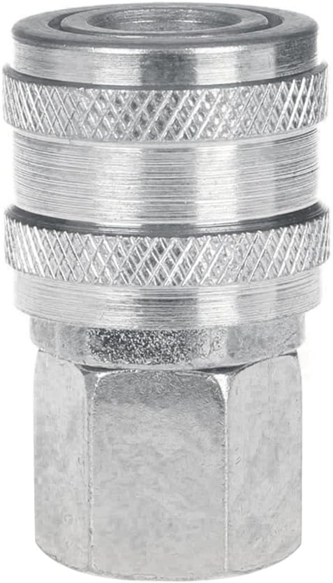 WYNNsky Air Coupler and Plug Kit, 1-pc 1/4'' FNPT ARO Style Coupler & 1-pc 1/4'' MNPT ARO Style Air Plug