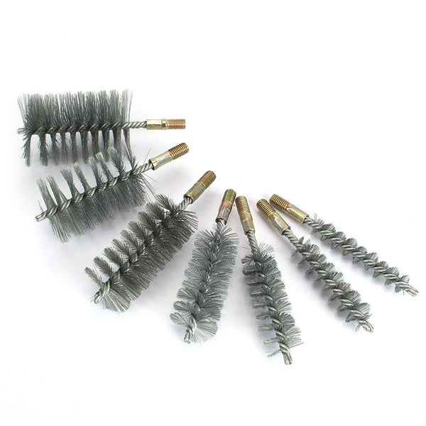 1Pc 1.2" Round Pipe Tube Cylinder Bores, Stainless Steel Wire Brush 32mm