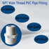 10Pcs PVC Male Adapter Pipe Fitting, 1 inch NPT Male Thread Connector for Plumbing Water Line