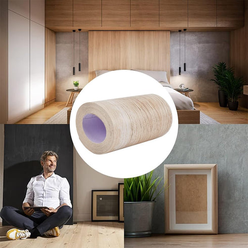 GORGECRAFT Wood Grain Tape, 3.94 inch x 33 feet, Self-Adhesive Realistic Wood Duck Tape for Furniture Repair