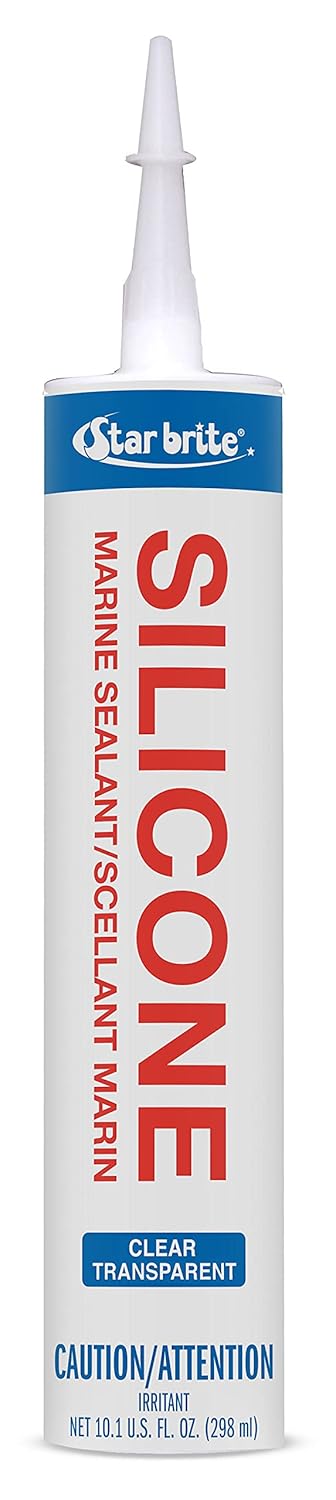 STAR BRITE Silicone Sealant Clear, 10.3 OZ (082122)