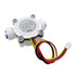 1/4" Quick Connect Food-Grade Water Flow Sensor Hall Effect Flowmeter Fluid Meter Counter 0.3-6L/min