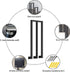 PAUANI Poles(M,35cm) Metal Wall Mount Stair Railing, U/M-Shaped Non-Slip Stair Handrail, Elderly Children's Safety