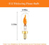 E12 Bulb, 2 Pack SHUWDKAR Flickering Flame Realistic Flame Effect LED Chandelier Candelabra Base