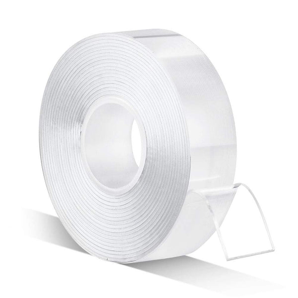 CLAVICHORD Double Sided Heavy Duty Tape, 3/4inch 10ft Clear Mounting Tape, Strong Adhesive for Craft/Wall