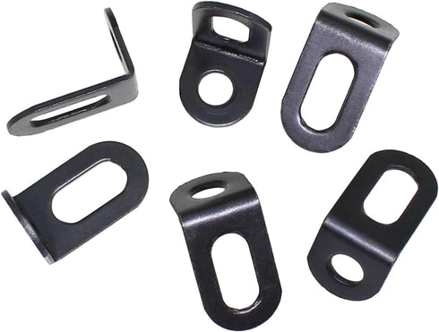 Bxian 15PCS 18x18x30mm Black Adjustable Heavy Duty Shelf Bracket L Shape Metal Corner Brace Table/Chair Reinforcement