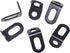 Bxian 15PCS 18x18x30mm Black Adjustable Heavy Duty Shelf Bracket L Shape Metal Corner Brace Table/Chair Reinforcement