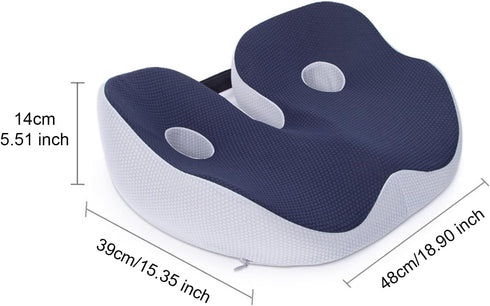 TOLUON Tailbone Seat Cushion for Pain Relief, Memory Foam Seat Cushion Hemorrhoid Pillow, Cushion lab, Sciatica Pain