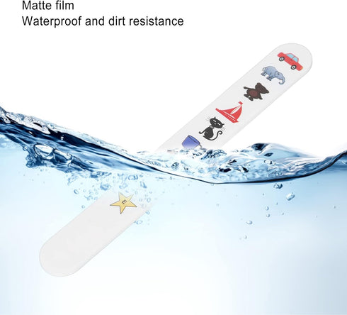 Fixation Stick Vision Tester, Clear Colorful Animal Patterns, Waterproof Coating Thicken, Kids Vision Test Card, 2