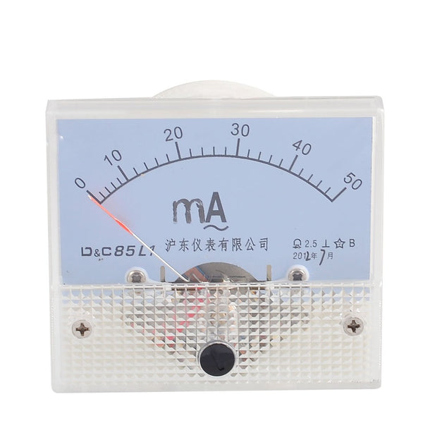 uxcell Screw Mounted Analog AC 0-50MA Scale Range Milliamp Panel Meter