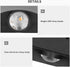 110265V, Hyuduo LED Wall Light Waterproof Decorative Aluminum Alloy Black Wall Sconce Lamp for Outdoor Exterior Wall