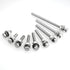 (10 Sets) 1/4-20x4" Hex Head Stainless Steel Bolts and Nuts with Flat & Lock Washers, 304 Stainless Steel 18-8