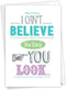 NobleWorks Funny Happy Birthday Card with Envelope, Congrats Greeting Card, Birthday Fun