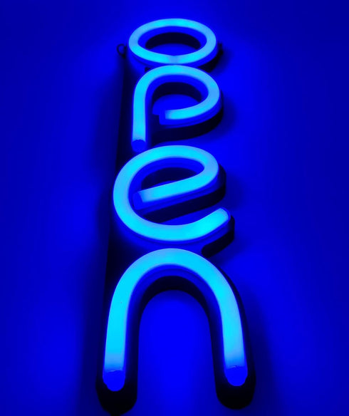 LED Neon Open Sign for Business, 16x6 inch Lighted Sign for Restaurants, Offices, Retail Shops, Window Storefronts,