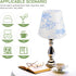 Vintage-Style Small Pleated Blue Fabric Lamp Shade for Table & Floor Lamps