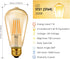Bulb ST21 Bulb 8W(60 Dimmable 2500K E26 Cover,6 Pack LVWIT Vintage Edison Light LED Filament Watt Equivalent) (Amber