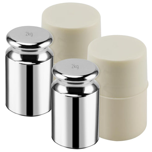 2PCS 2000g Calibration Weights - High Precision Chrome Scale Calibration Weight M1 for Digital Scale