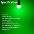 4 Pack LED Green Light Bulbs, A19 9W with E26 Base, 60W Equivalent for Wedding, Halloween, Christmas, Home Lighting