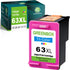 GREENBOX Remanufactured Ink Cartridge Replacement for HP 63XL - 1 Tri-Color for Envy 4516, 4520, Officejet 4650