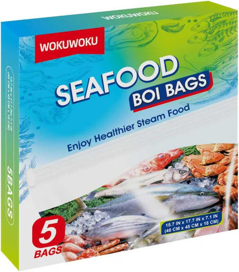 Kiginhans Seafood Boil Bags Large Size Boil Bag for Cooking Seafood, Fish, Crab,